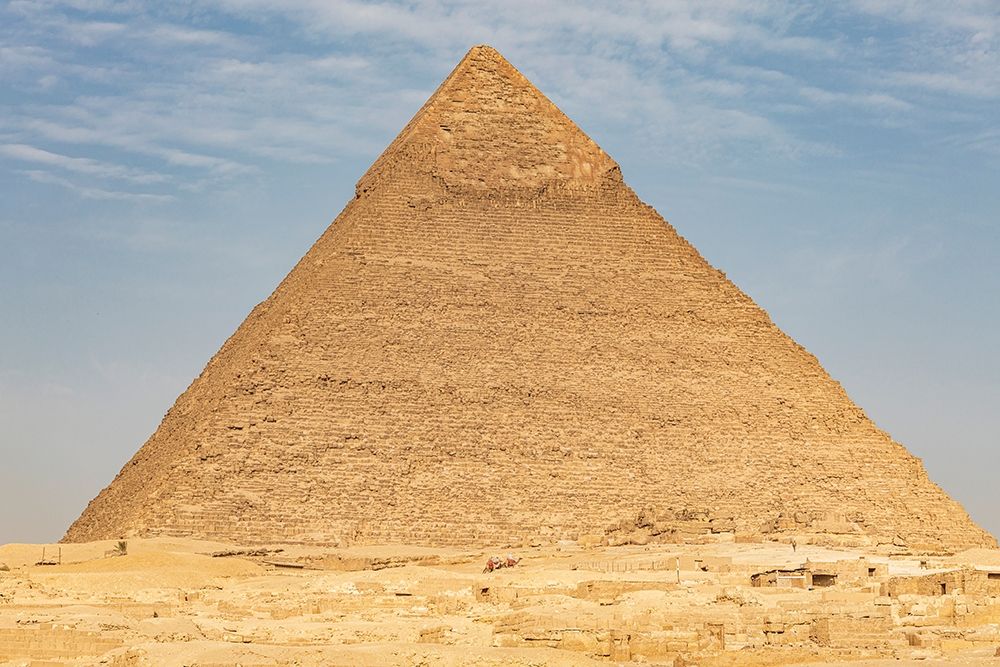 Africa-Egypt-Cairo Giza plateau Pyramid of Khafre in Giza